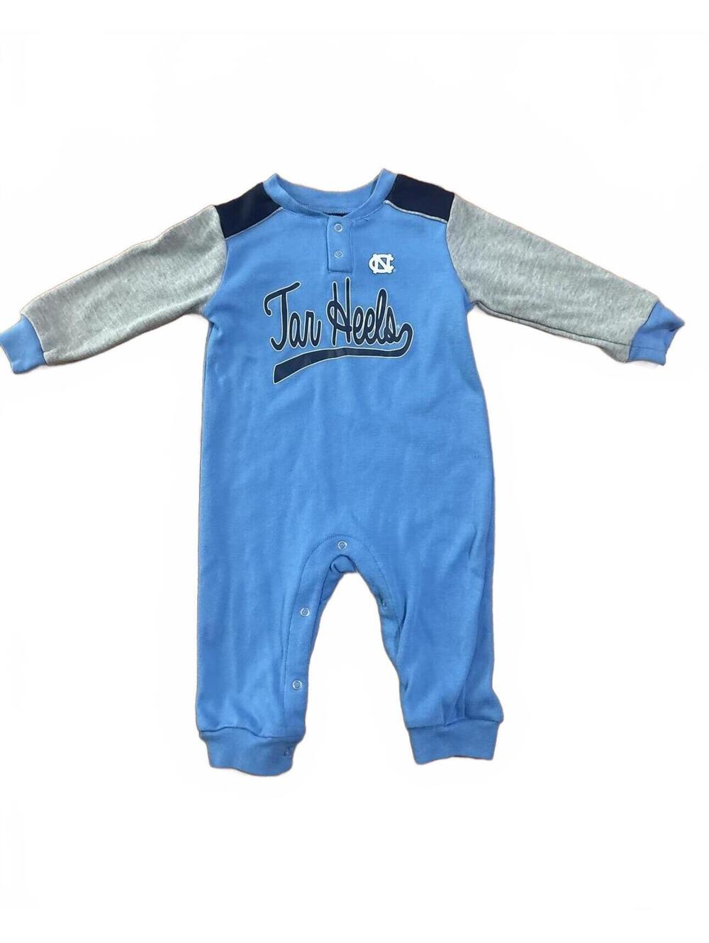 Gen2 Baby Boys Girls outfit 12 month Tar Heels Blue and Gray One Piece Romper